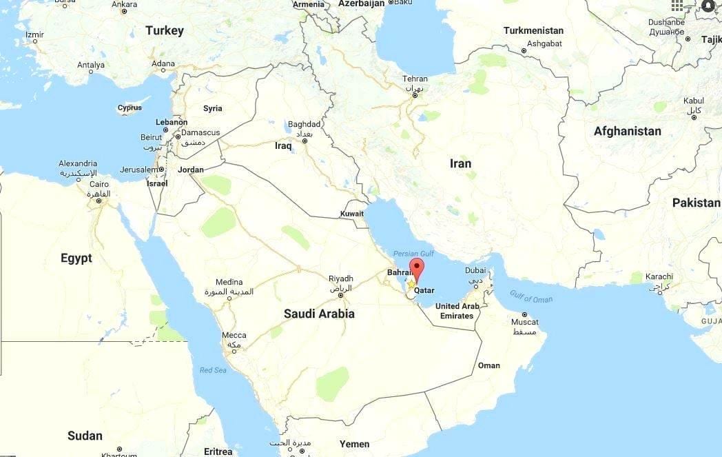 katar harita dünya Atlası