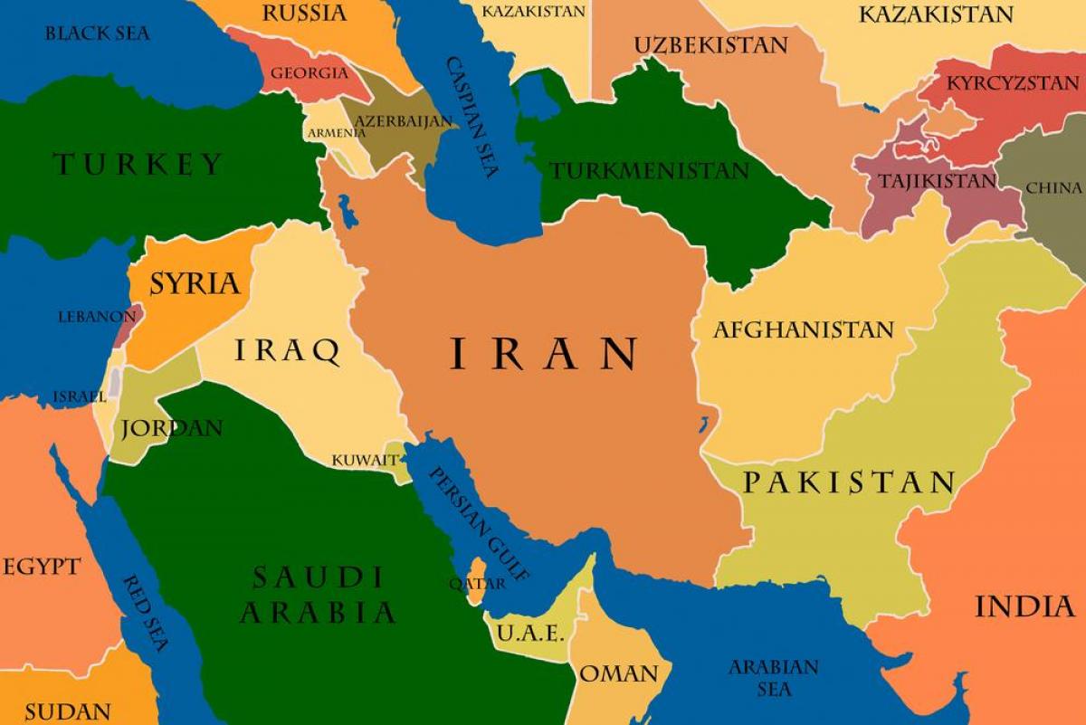doha, katar haritası Orta Doğu
