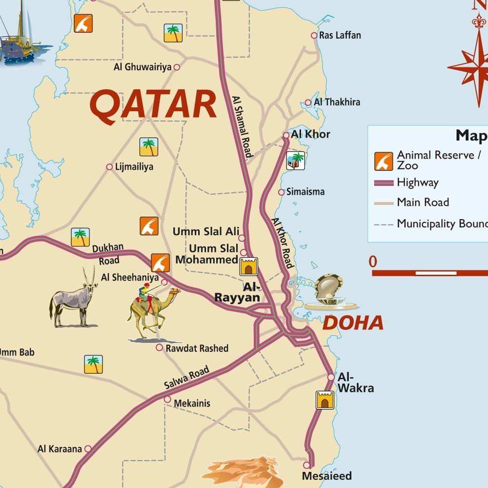 Katar harita turist