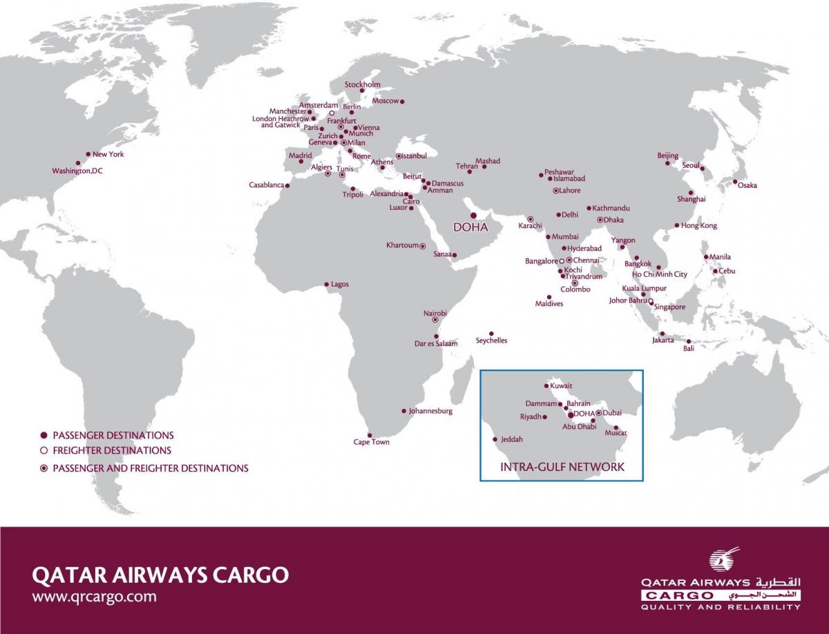 qatar airways Ağ Haritası