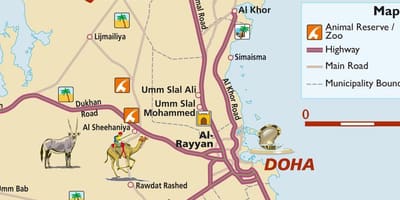 Katar harita turist