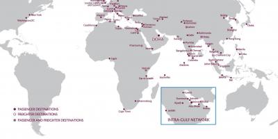 Qatar airways Ağ Haritası